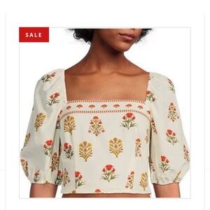 ANTONIO MELANI ISABELLE FLORAL PRINT BLOUSE